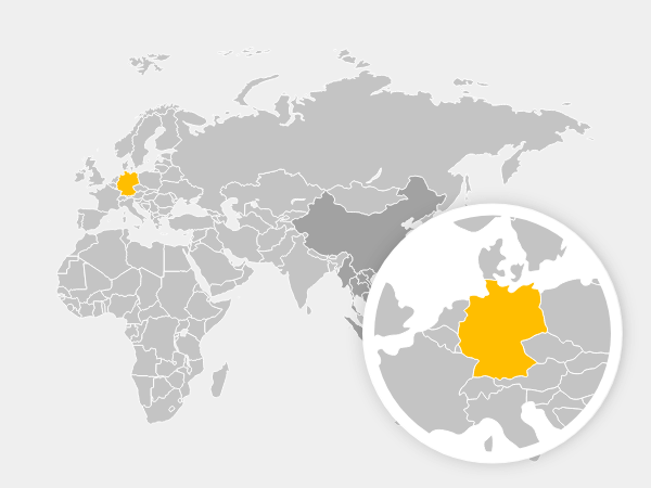 Karte Deutsche Partner emplement
